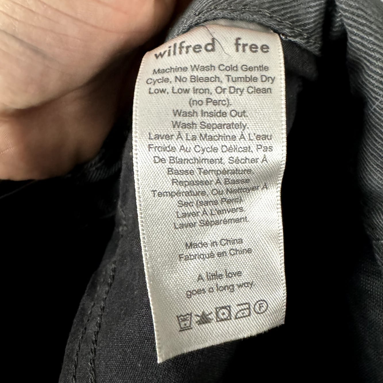Wilfred Free Women's Size 0 Gray 100% Cotton High Rise Skinny Jeans — image 8 of 8
